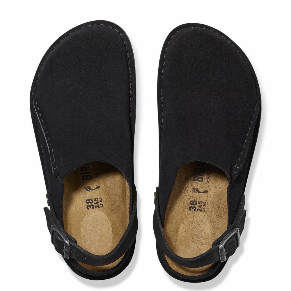 Birkenstock Unisex Lutry Premium Black Suede Clog